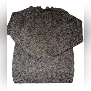 Peter Werth Large Acrylic Grey V Neck Sweater Comfortable Unisex Fit